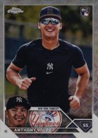 2023 Topps Chrome Logofractor Edition #4 Anthony Volpe SP-Autograph Baseball Card
