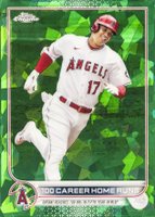2022 Topps Chrome Update Sapphire Edition #92 Shohei Ohtani Green Baseball Card