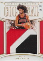 2019 National Treasures Colossal Rookie Material #CBW Coby White Prime Basketball Card