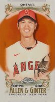 2021 Topps Allen & Ginter Chrome #25 Shohei Ohtani Mini-Orange Refractor Baseball Card
