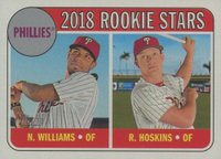 2018 Topps Heritage  #206 Nick Williams/Rhys Hoskins Baseball Card