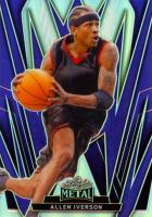 2024 Leaf National Sports Collectors Convention Leaf Metal #LMB1 Allen Iverson Purple Basketball Card