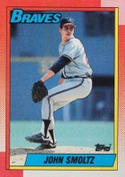 1990 Topps #535 John Smoltz Baseball Card