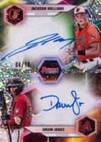 2023 Bowman's Best Dual Autographs #DAJH Druw Jones/Jackson Holliday Mini Diamond Baseball Card