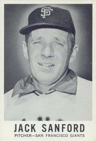 1960 Leaf #54 Jack Sanford Baseball Card