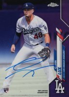 2020 Topps Chrome Rookie Autographs #RAGL Gavin Lux Purple Refractor Baseball Card