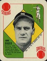 1951 Topps Red Backs #24 Hank Bauer Baseball Card