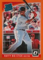 2018 Panini Donruss Optic #35 Rafael Devers Raffy Big Stick-Orange Baseball Card