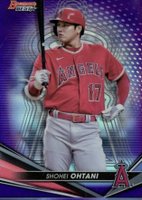 2022 Bowman's Best #25 Shohei Ohtani Purple Refractor Baseball Card