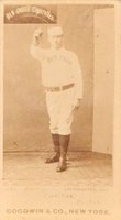 1887 Old Judge #112-3a Con Daley Throw-R/hand head high-Catcher, Boston Baseball Card