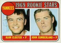1969 Topps #114 Yankees Rookies Baseball Card