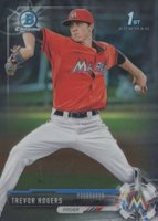 2017 Bowman Draft #BDC53 Trevor Rogers Chrome Baseball Card