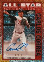 2025 Topps Silver Pack 1990 Chrome All Stars Autographs #CC Carlos Correa Black Baseball Card