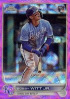 2022 Topps Chrome Update #USC35 Bobby Witt Jr. Pink Wave Baseball Card