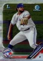 2019 Bowman Draft #BDC3 Alek Manoah Chrome-Pitching Baseball Card