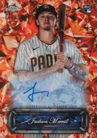 2024 Topps Chrome Sapphire Update Series Sapphire Selections Autographs #JM Jackson Merrill Orange Baseball Card