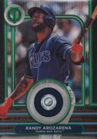 2024 Topps Tribute Stamp of Approval Relics #SOADRAR Randy Arozarena Green Baseball Card