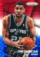 2014 Panini Prizm #34 Tim Duncan Red/White/Blue Pulsar Prizm Basketball Card