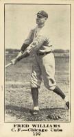 1916 Sporting News #190 Fred Williams Blank Back Baseball Card