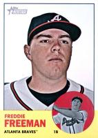 2012 Topps Heritage  #53 Freddie Freeman Baseball Card