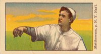 1911 Kotton # Christy Mathewson Small Print Baseball Card