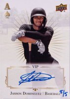 2020 Upper Deck Summer Promo Prominent Cuts Case Breaker VIP Autographs #JD Jasson Dominguez Baseball Card