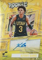 2023 Panini Phoenix Rookie Signs Autographs #RSKYG Keyonte George Yellow Basketball Card