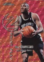 1999 Skybox Dominion 2 Point Play #3 Kevin Garnett/Tim Duncan Basketball Card