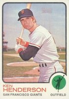 1973 Topps #101 Ken Henderson Baseball Card