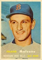 1957 Topps #355 Frank Malzone Baseball Card