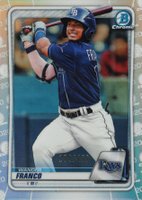 2020 Bowman Chrome Prospects #BCP1 Wander Franco Refractor Baseball Card