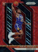 2018 Panini Prizm #289 Mikal Bridges Choice Prizm-Red Basketball Card