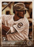 2015 Topps Chrome #112 Kris Bryant Sepia Refractor Baseball Card