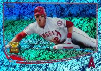 2013 Topps #27 Mike Trout Sliding-Sapphire Foil Baseball Card