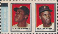 1962 Topps Stamp Panels # Howard/Clemente Baseball Card