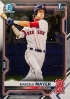 2021 Bowman Draft #BDC174 Marcelo Mayer Chrome Baseball Card