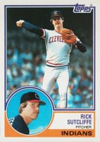 1983 Topps #497 Rick Sutcliffe Baseball Card