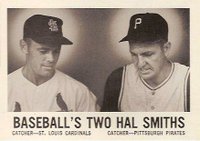 1960 Leaf #94 Baseball's Two Hal Smiths Baseball Card