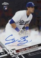 2017 Topps Chrome Rookie Autographs #RA-CB Cody Bellinger Baseball Card