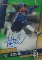 2019 Finest Autographs #FA-FTJ Fernando Tatis Jr. Green Refractor Baseball Card