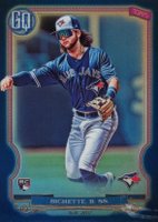 2020 Topps Gypsy Queen Gypsy Queen Chrome Box Toppers #17 Bo Bichette Indigo Refractor Baseball Card