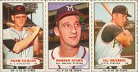 1963 Bazooka Panel #2 Siebern/Spahn/Mazeroski Baseball Card