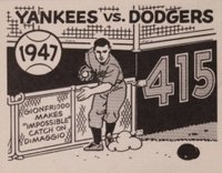 1967 Laughlin World Series #44 1947- Yankees Vs. Dodgers Baseball Card