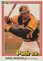 1981 Donruss #364 Dave Winfield Baseball Card
