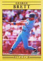 1991 Fleer #552 George Brett Baseball Card