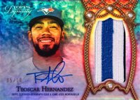 2022 Topps Dynasty Autographed Patch #DAPTH1 Teoscar Hernandez Baseball Card