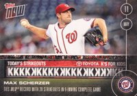 2016 Topps Now  #68 Max Scherzer Baseball Card