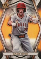 2022 Bowman Draft Bowman Invicta #BI11 Zach Neto Orange Refractor Baseball Card