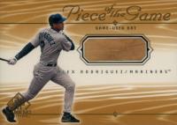 2001 SP Game Bat Piece of the Game #AR Alex Rodriguez Baseball Card