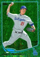 2013 Topps #519 Zack Greinke Emerald Baseball Card